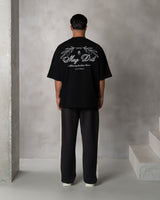 LEAF T-SHIRT - BLACK