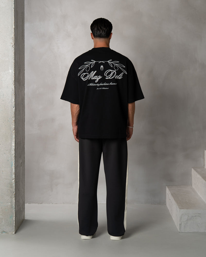 LEAF T-SHIRT - BLACK