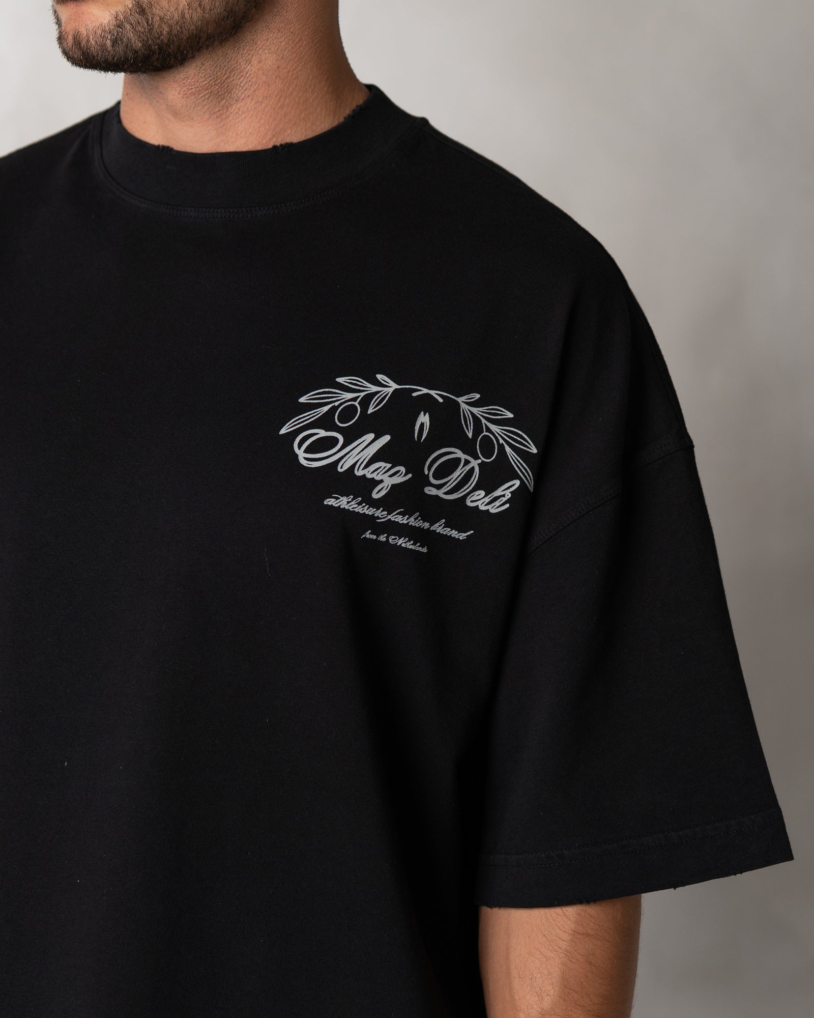 LEAF T-SHIRT - BLACK – Mazdeli