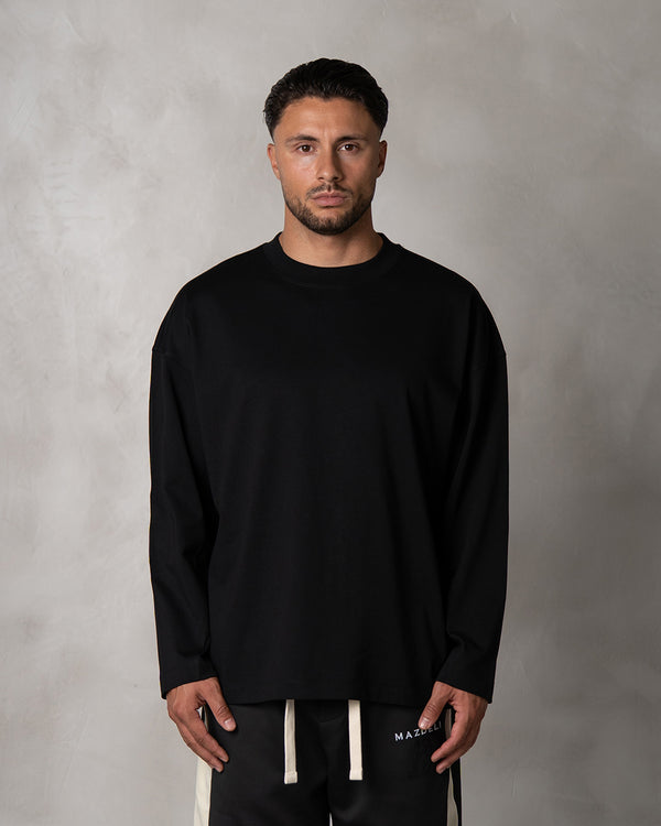 BLANK LONGSLEEVE - BLACK