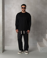 BLANK LONGSLEEVE - BLACK