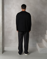 BLANK LONGSLEEVE - BLACK