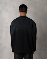 BLANK LONGSLEEVE - VINTAGE BLACK