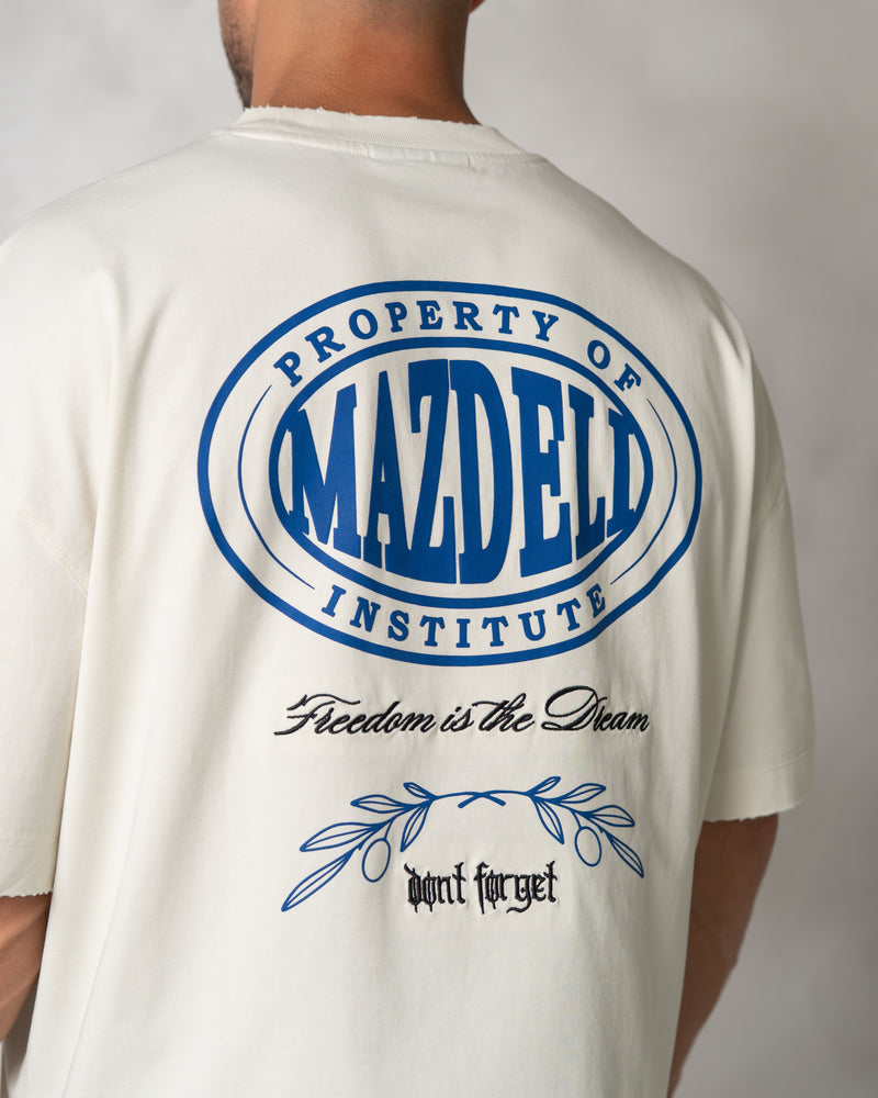 FREEDOM T-SHIRT - WHITE BLUE