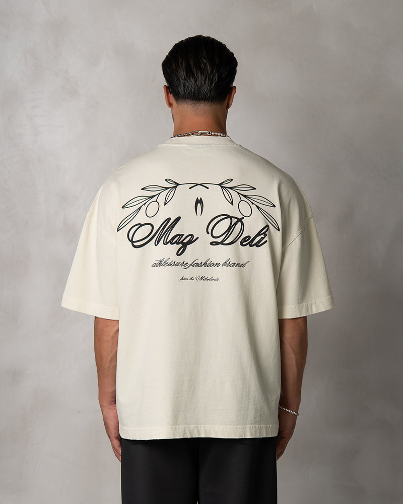 LEAF T-SHIRT - OFF WHITE