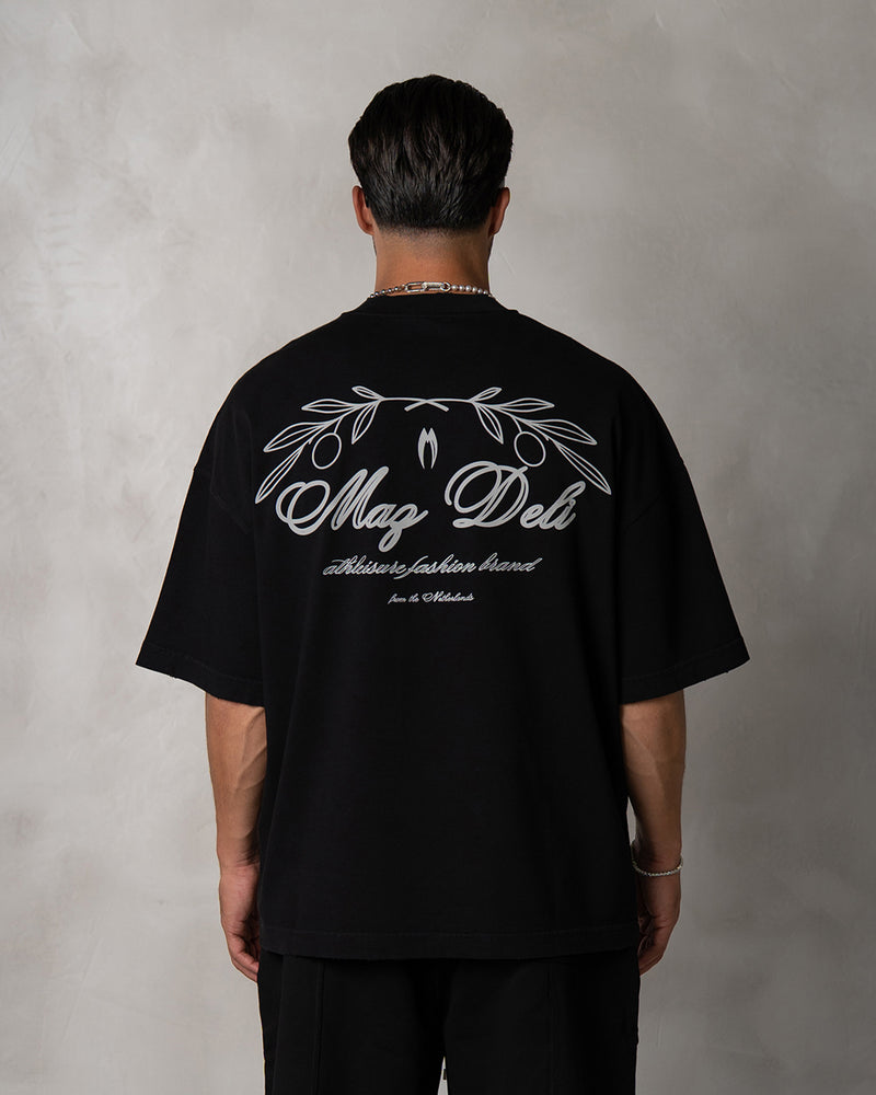 LEAF T-SHIRT - BLACK