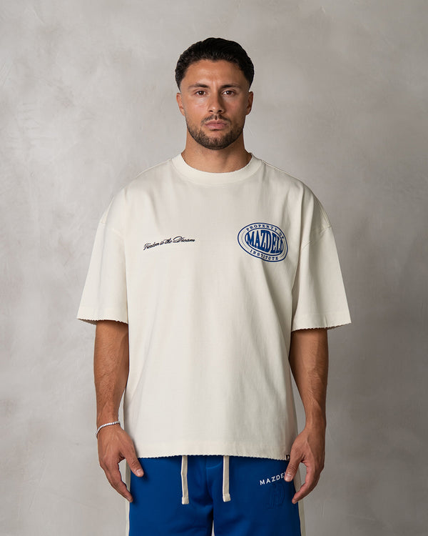 FREEDOM T-SHIRT - WHITE BLUE