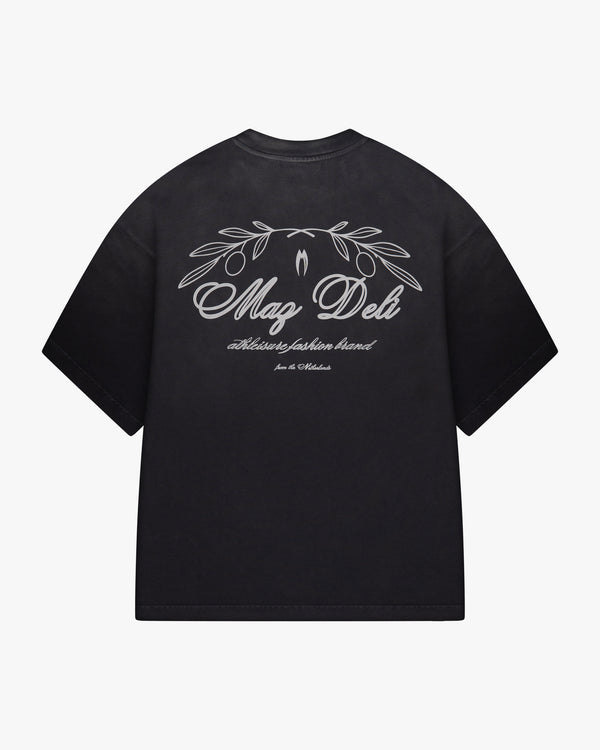LEAF T-SHIRT - VINTAGE BLACK