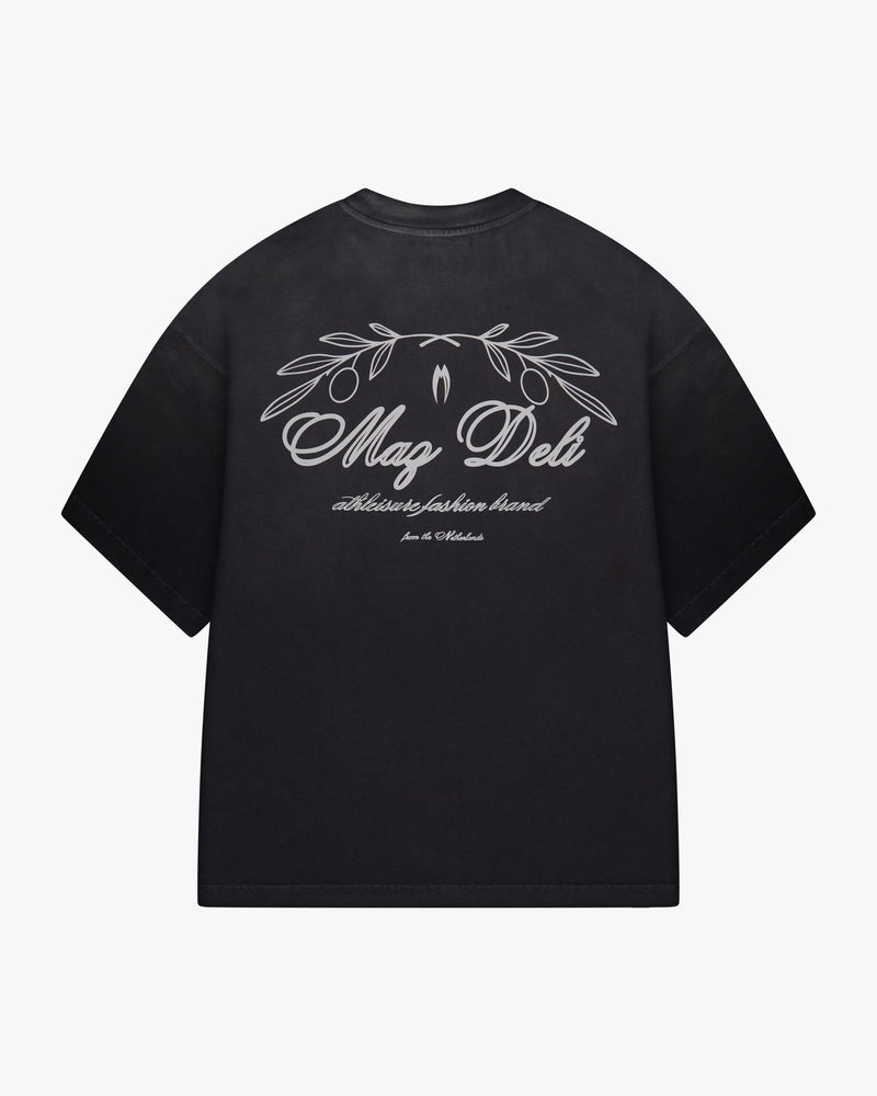 LEAF T-SHIRT - VINTAGE BLACK
