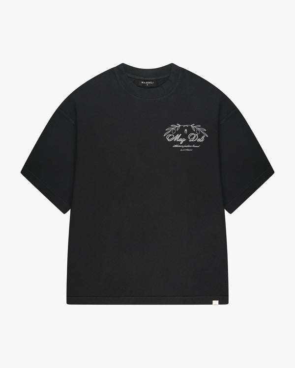 LEAF T-SHIRT - BLACK