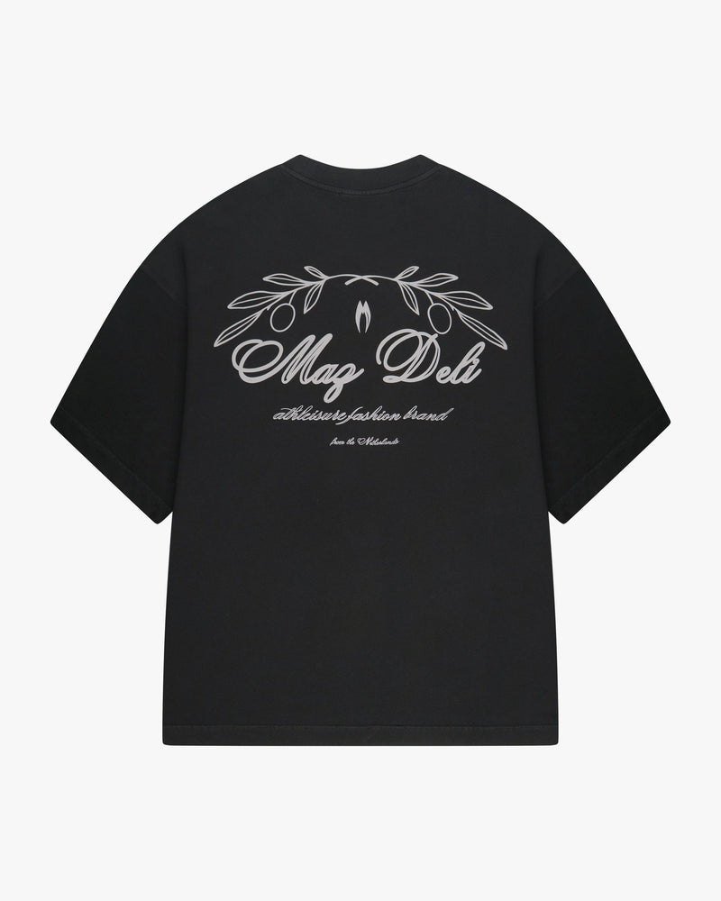 LEAF T-SHIRT - BLACK
