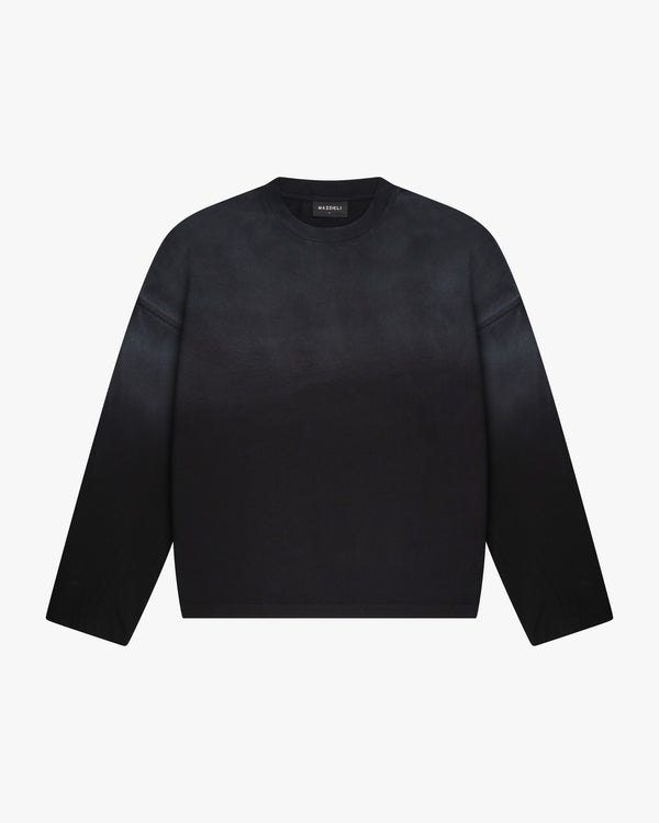 BLANK LONGSLEEVE - VINTAGE BLACK
