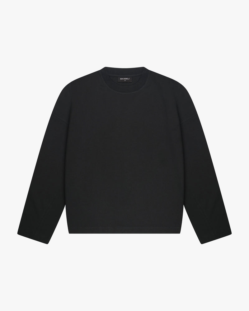 BLANK LONGSLEEVE - BLACK
