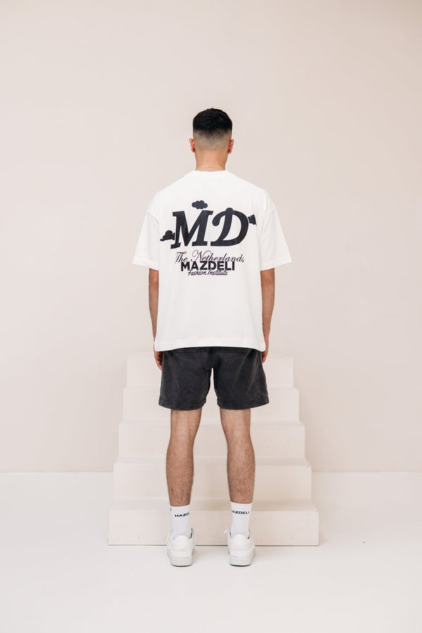 Initial MD T-Shirt Vintage White - Maz Deli